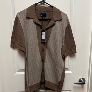 Ben Sherman Slate Brown Short Sleeve Shirt